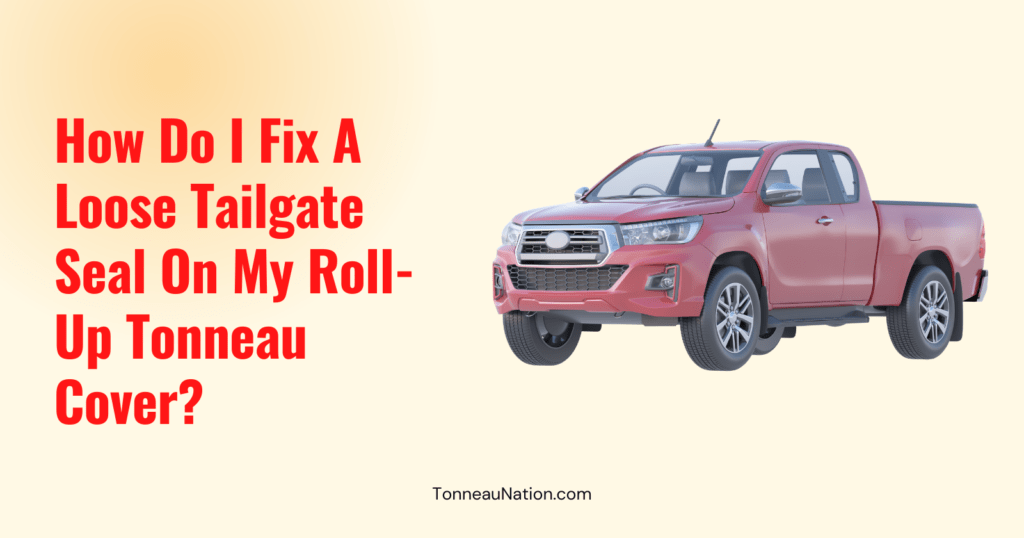 Fix Loose Tailgate Seal Roll Up Tonneau