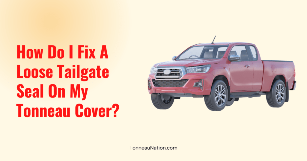 Fix Loose Tailgate Seal Tonneau