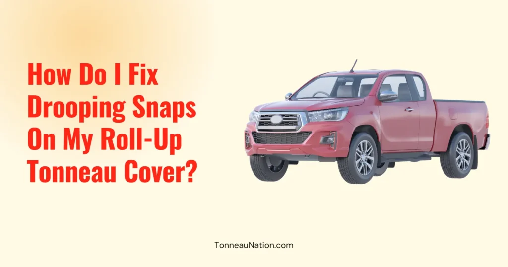 Fix Drooping Snaps Roll Up Tonneau
