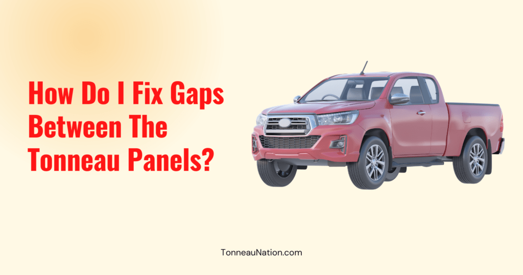 Fixing Gaps Between Tonneau Panels