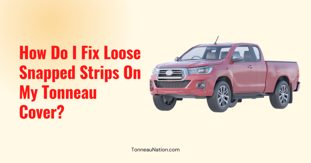 Fix Loose Snapped Strips Tonneau