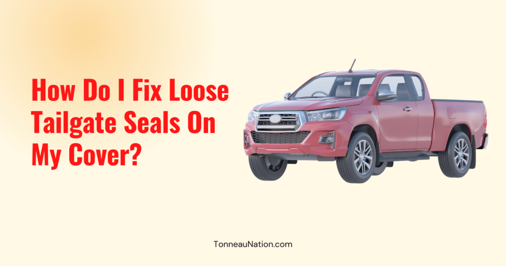 Fix Loose Tailgate Seals Tonneau