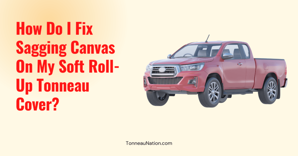 Fix Sagging Canvas Soft Roll Up Tonneau