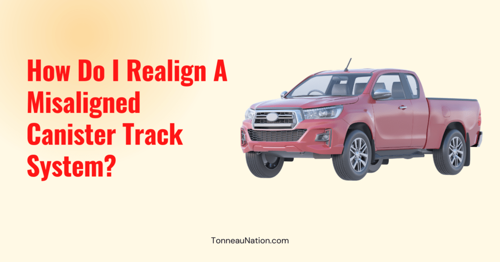 Realign Misaligned Canister Track System