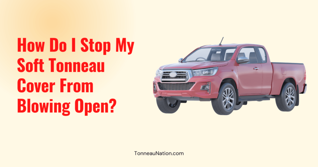 Stop Soft Tonneau Blowing Open