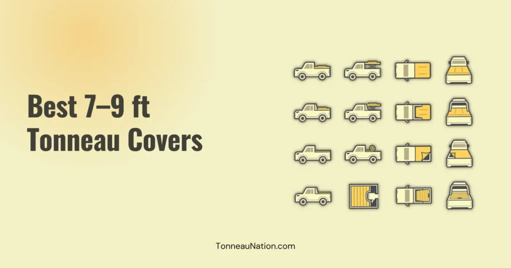 7 to 9 foot long tonneau cover