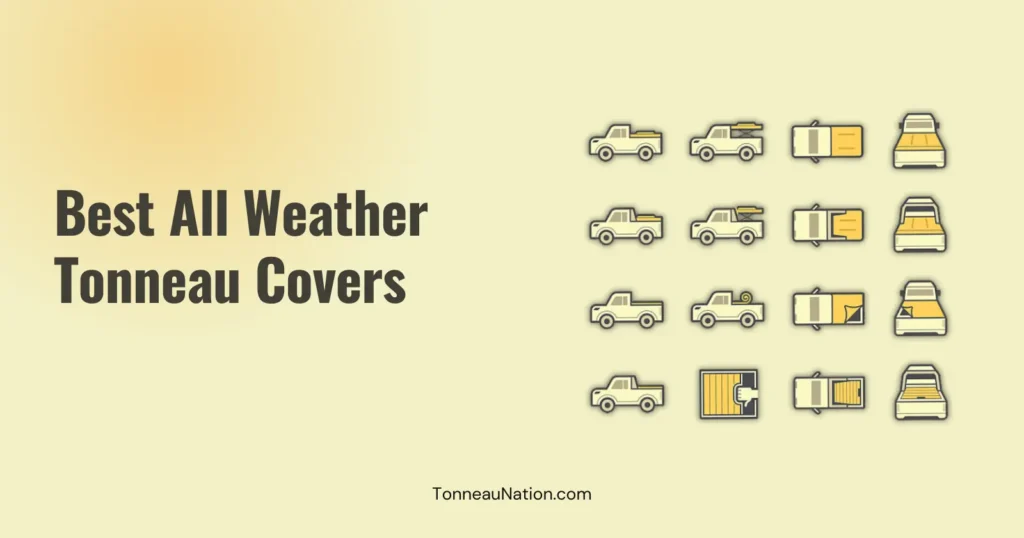 All weather resistant tonneau cover