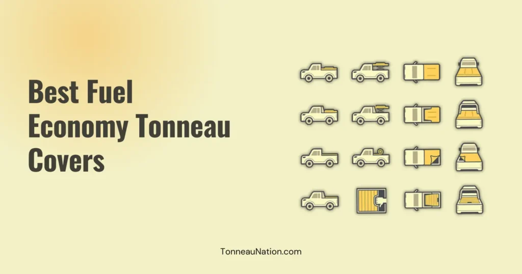 Fuel economy improving tonneau cover