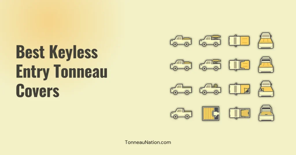 Keyless entry enabled tonneau cover