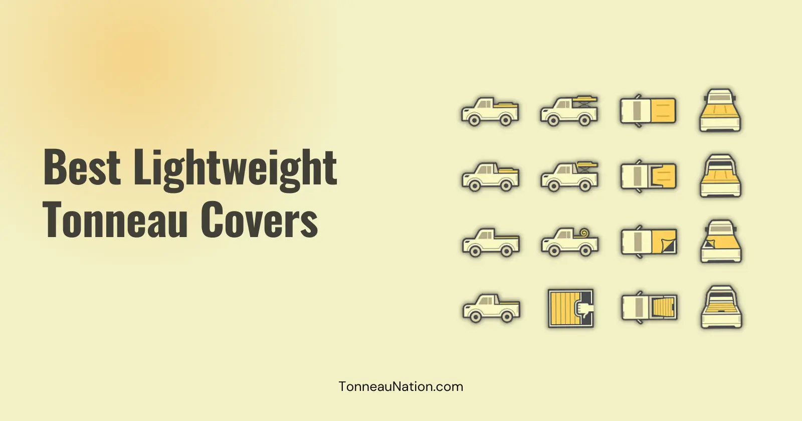Lightweight tonneau cover