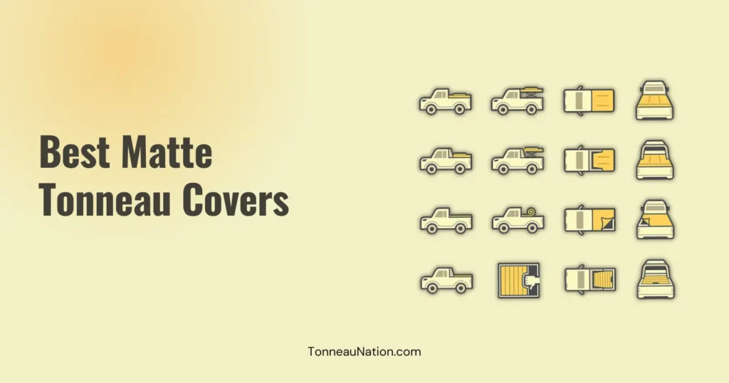Matte finish tonneau cover