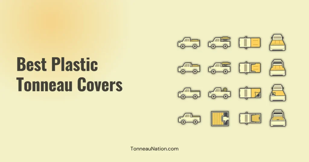 Plastic polymer tonneau cover