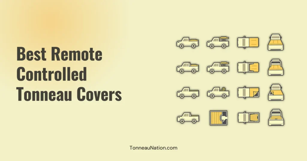 Remote controlled tonneau cover