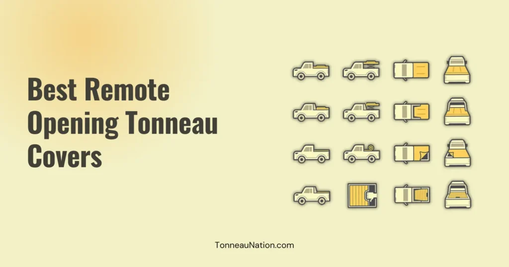 Remote opening tonneau cover