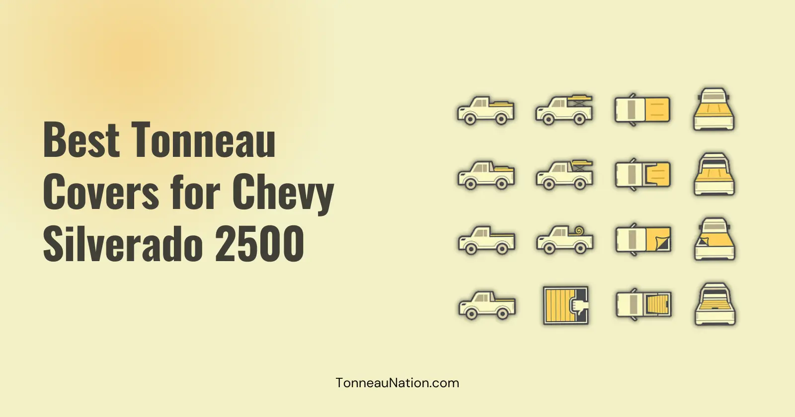 Tonneau cover for Chevy Silverado 2500