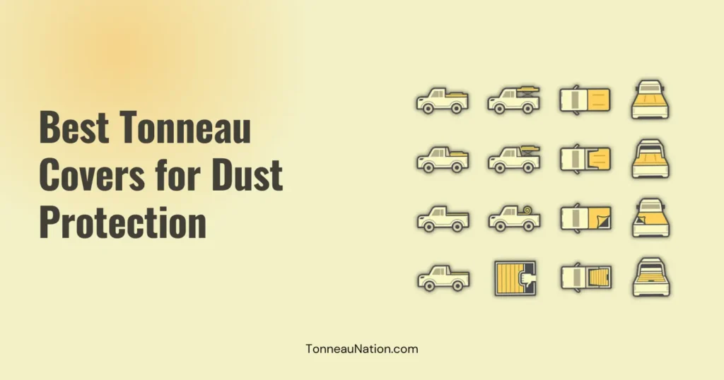 Dust protection tonneau cover