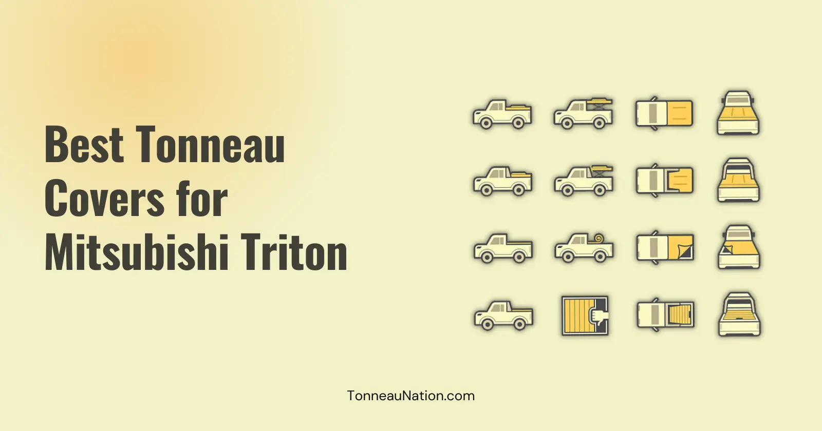Tonneau cover for Mitsubishi Triton
