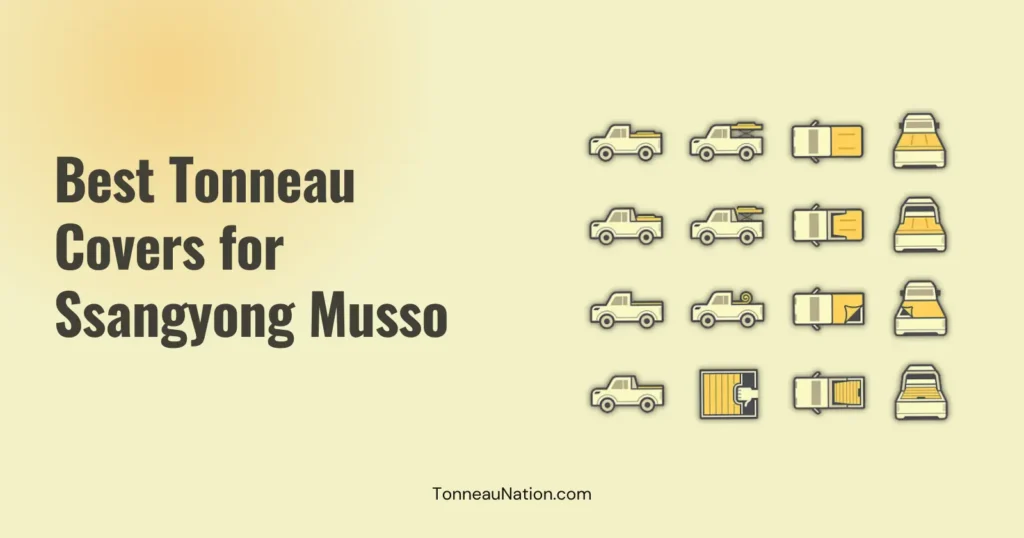 Tonneau cover for Ssangyong Musso