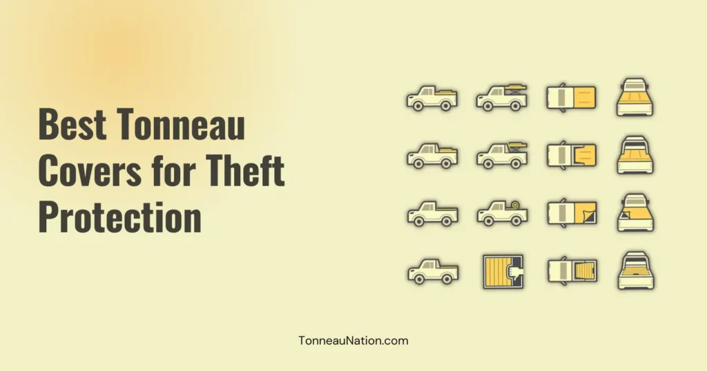 Theft protection tonneau cover