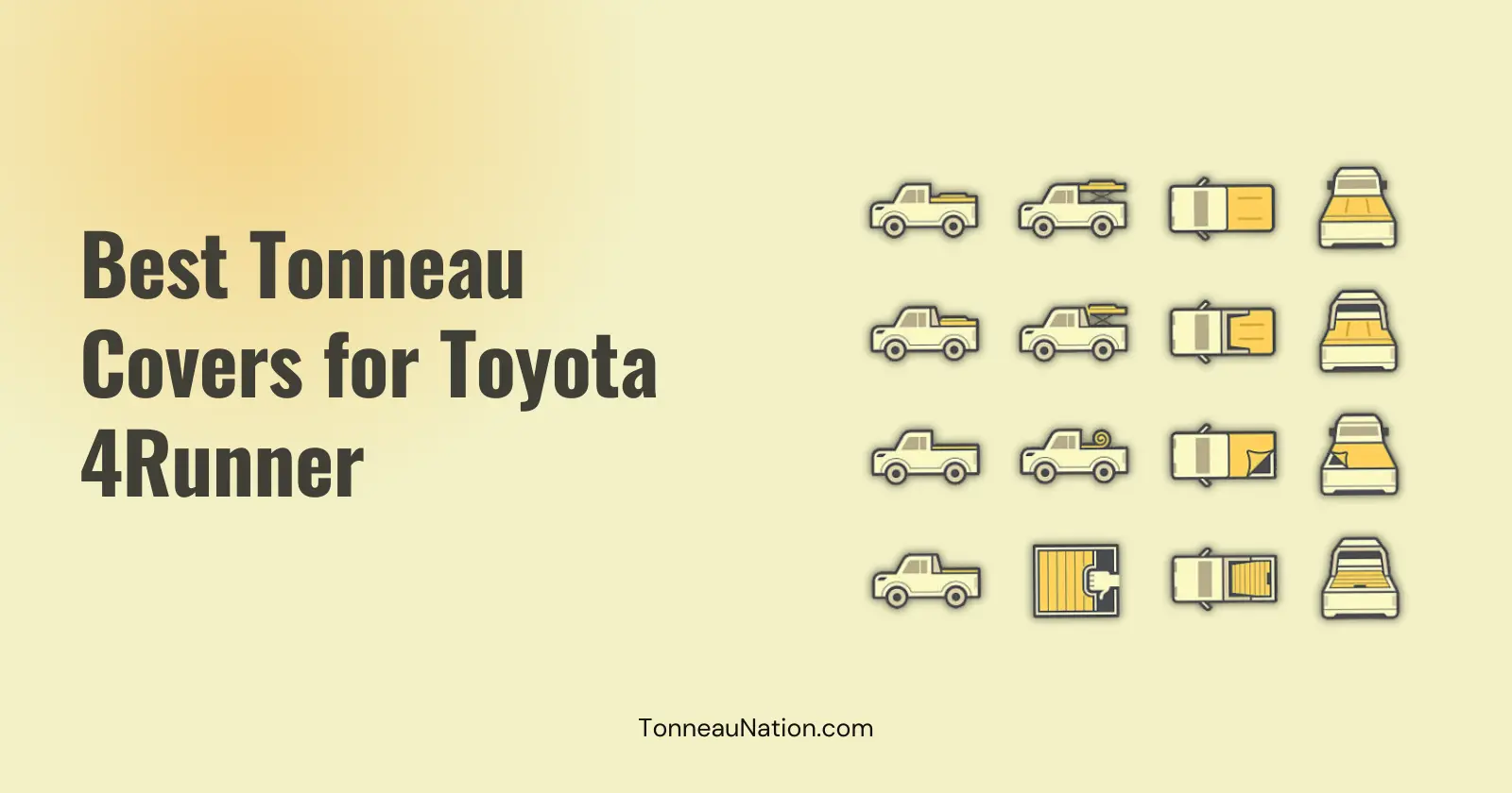 Tonneau cover for Toyota 4Runner