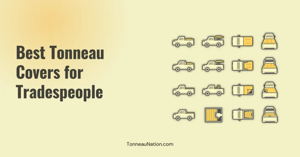 Tonneau cover for tradesmen