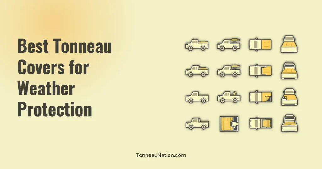 Weather protection tonneau cover