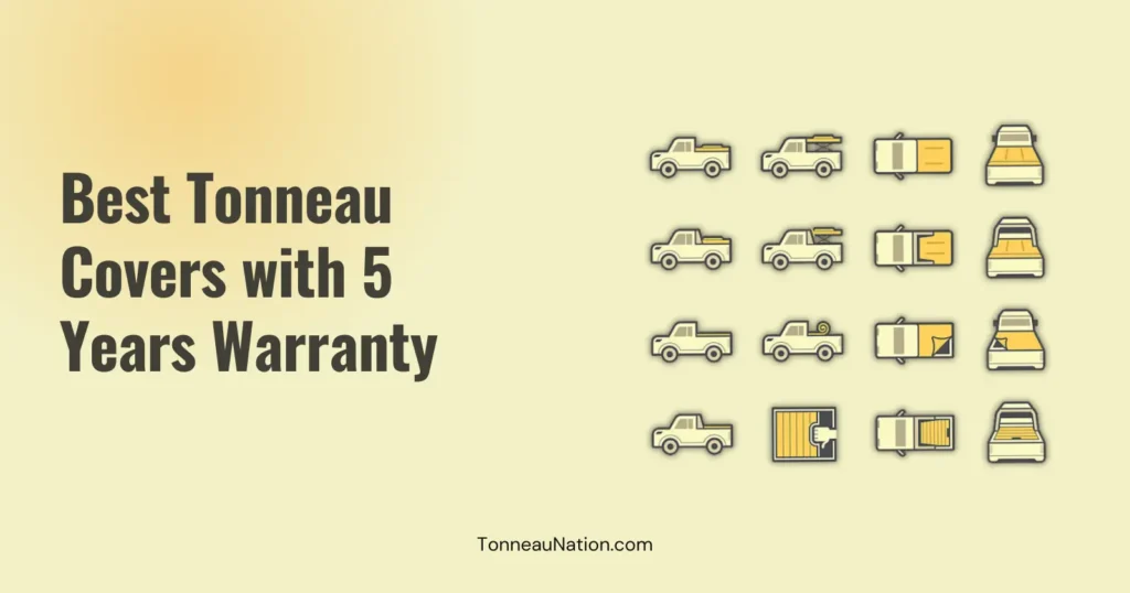 Tonneau cover with 5 year warranty
